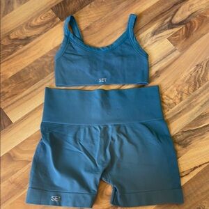 SET Activewear Sports Bra and Shorts